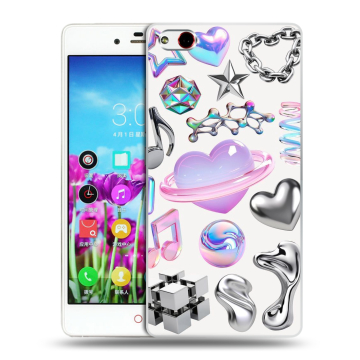 Силиконовый чехол на ZTE Nubia Z9 Max с принтом Y2K