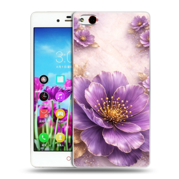 Силиконовый чехол на ZTE Nubia Z9 Max с принтом женский