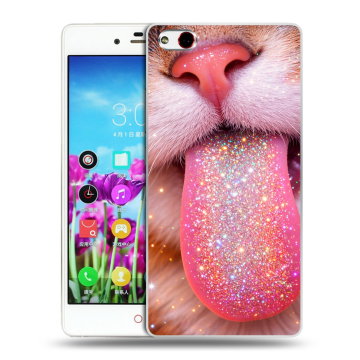 Силиконовый чехол на ZTE Nubia Z9 Max с принтом для девочек