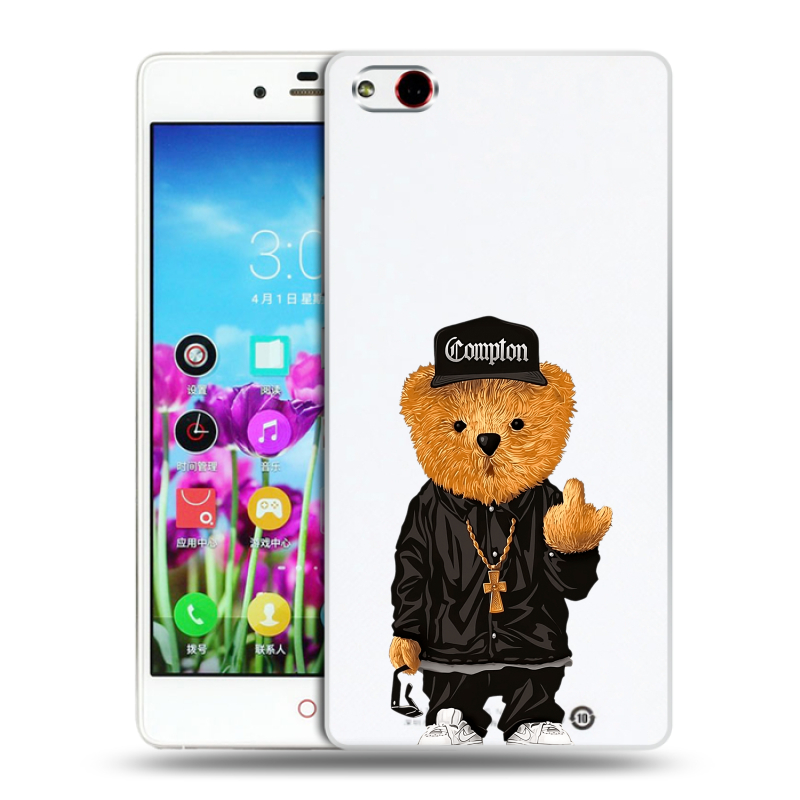 Пластиковый чехол на ZTE Nubia Z9 Max с принтом Мишка Пластиковый чехол на ZTE Nubia Z9 Max с принтом Мишка