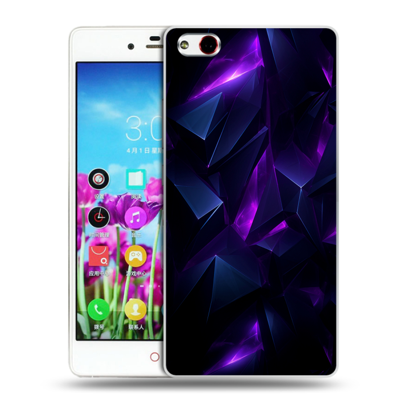 Силиконовый чехол на ZTE Nubia Z9 Max с принтом Абстракиция Силиконовый чехол на ZTE Nubia Z9 Max с принтом Абстракиция
