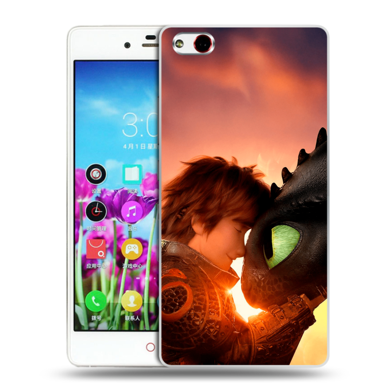 Силиконовый чехол на ZTE Nubia Z9 Max с принтом Как приручить дракона Силиконовый чехол на ZTE Nubia Z9 Max с принтом Как приручить дракона
