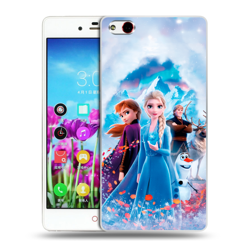 Силиконовый чехол на ZTE Nubia Z9 Max с принтом Холодное сердце Frozen Силиконовый чехол на ZTE Nubia Z9 Max с принтом Холодное сердце Frozen