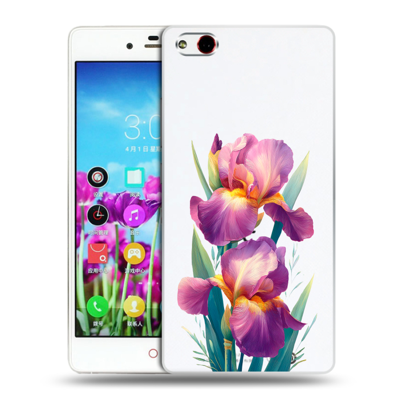 Силиконовый чехол на ZTE Nubia Z9 Max с принтом Цветы орхидеи Силиконовый чехол на ZTE Nubia Z9 Max с принтом Цветы орхидеи