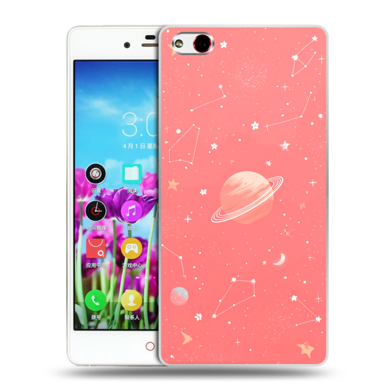 Пластиковый чехол на ZTE Nubia Z9 Max с принтом Розовый космос Пластиковый чехол на ZTE Nubia Z9 Max с принтом Розовый космос