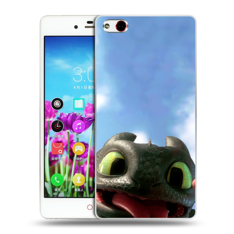 Пластиковый чехол на ZTE Nubia Z9 Max с принтом Как приручить дракона Пластиковый чехол на ZTE Nubia Z9 Max с принтом Как приручить дракона