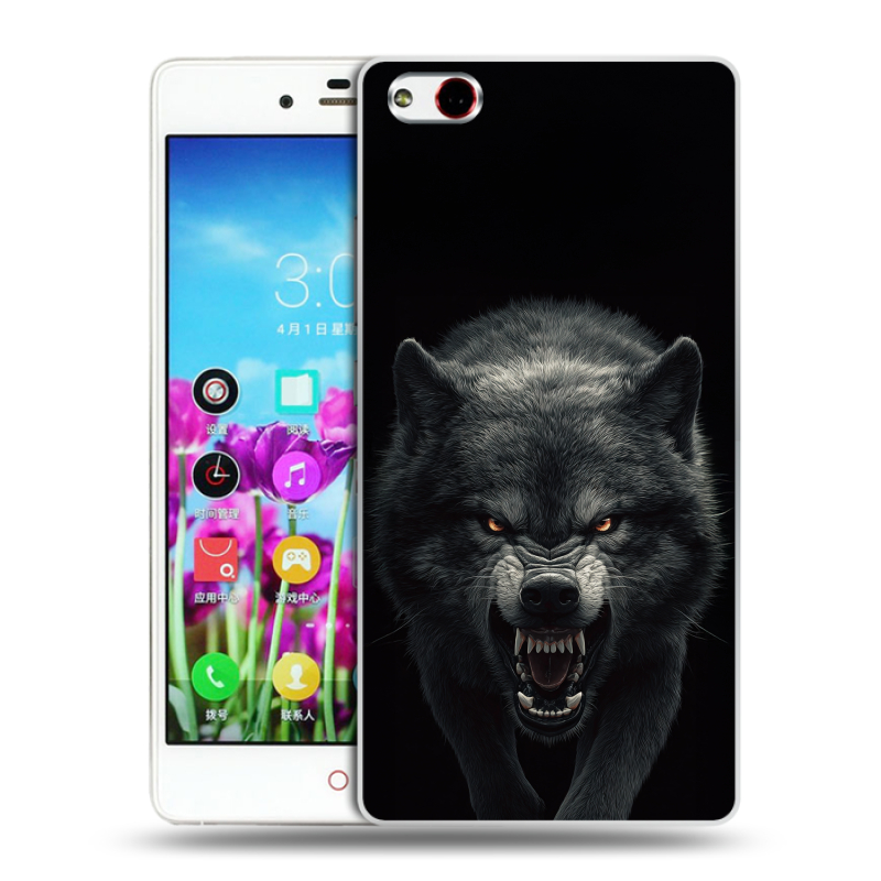 Пластиковый чехол на ZTE Nubia Z9 Max с принтом Волк Пластиковый чехол на ZTE Nubia Z9 Max с принтом Волк