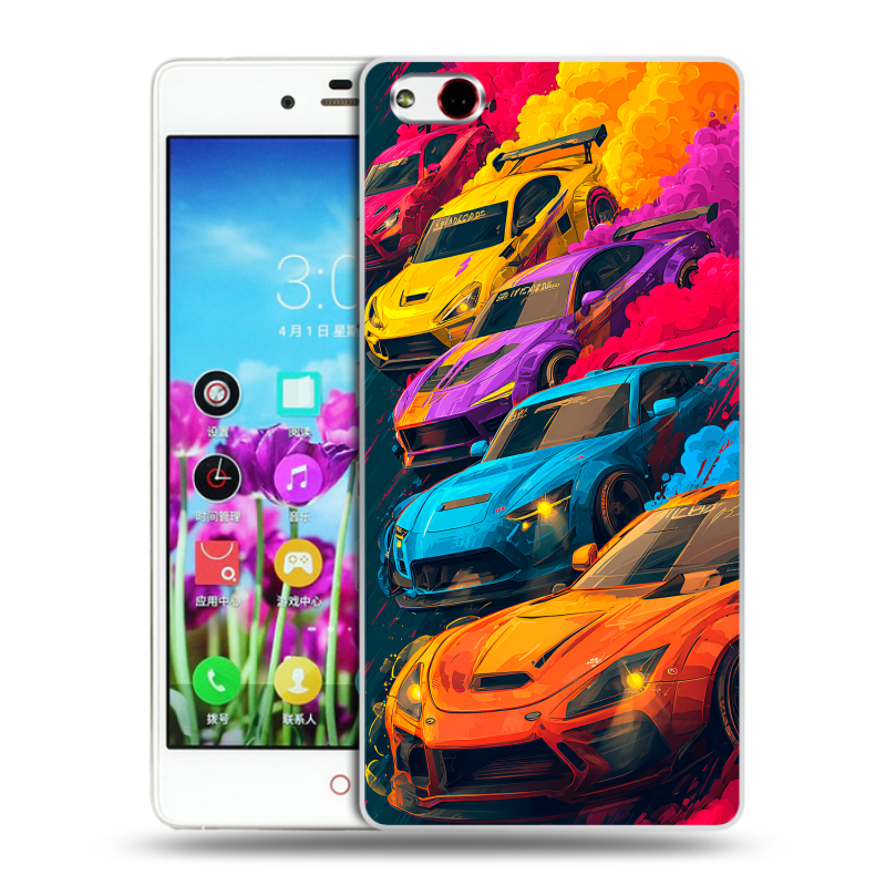 Пластиковый чехол на ZTE Nubia Z9 Max с принтом Тачки Пластиковый чехол на ZTE Nubia Z9 Max с принтом Тачки
