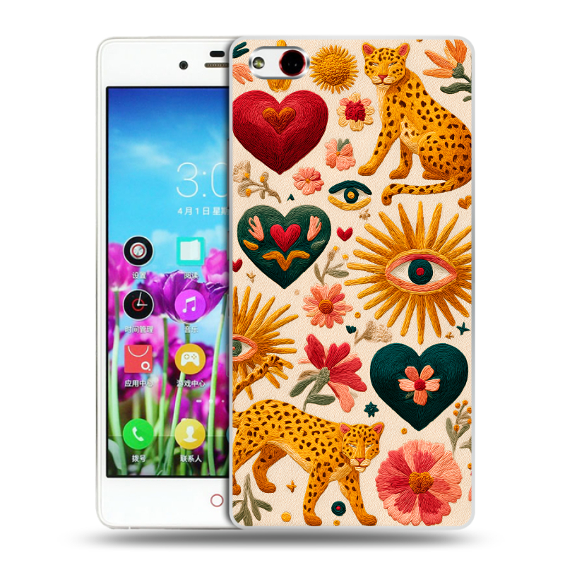 Силиконовый чехол на ZTE Nubia Z9 Max с принтом Модный принт Силиконовый чехол на ZTE Nubia Z9 Max с принтом Модный принт