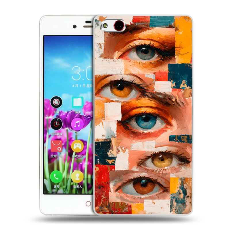 Силиконовый чехол на ZTE Nubia Z9 Max с принтом Модный принт Силиконовый чехол на ZTE Nubia Z9 Max с принтом Модный принт