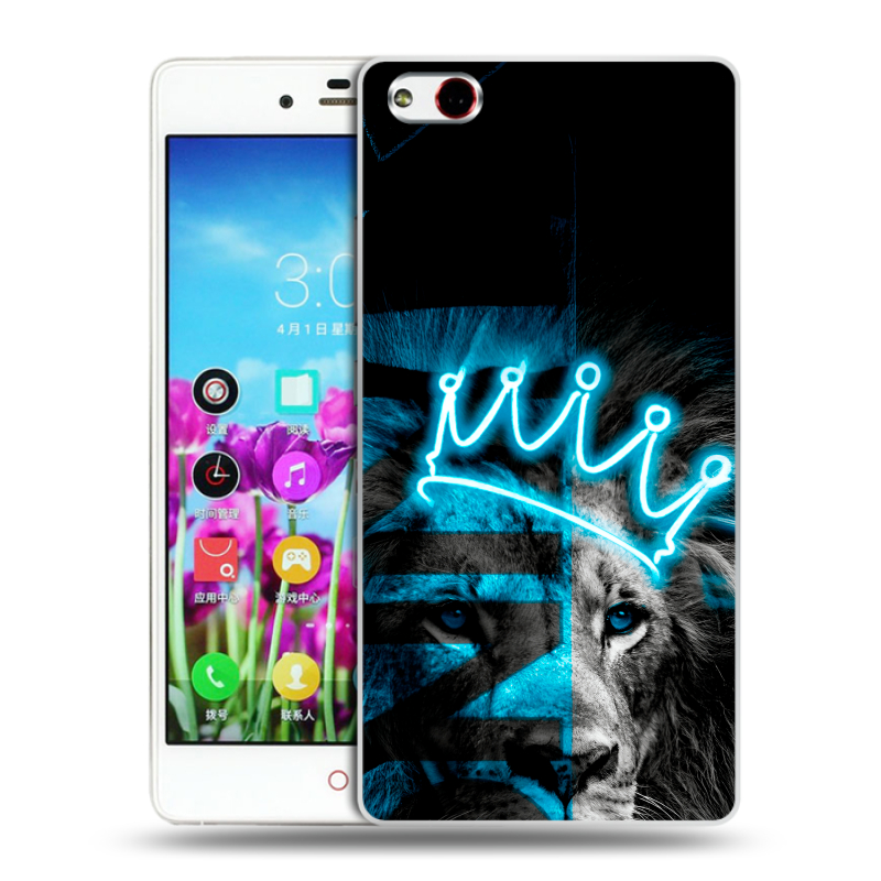 Пластиковый чехол на ZTE Nubia Z9 Max с принтом Король лев Пластиковый чехол на ZTE Nubia Z9 Max с принтом Король лев