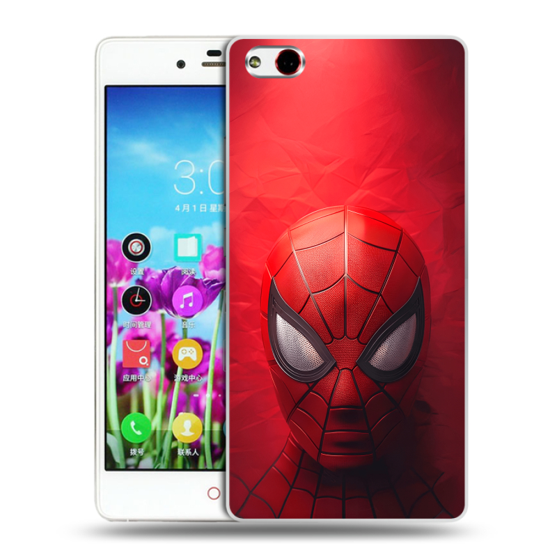 Силиконовый чехол на ZTE Nubia Z9 Max с принтом Spiderman Человек паук Силиконовый чехол на ZTE Nubia Z9 Max с принтом Spiderman Человек паук