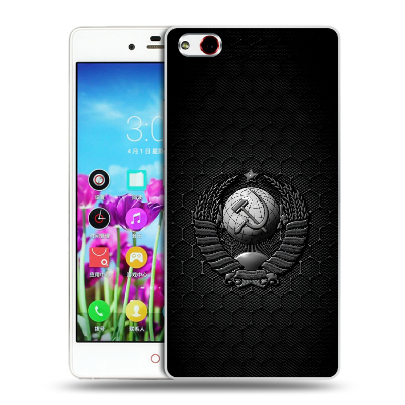Пластиковый чехол на ZTE Nubia Z9 Max с принтом Герб Флаг СССР Пластиковый чехол на ZTE Nubia Z9 Max с принтом Герб Флаг СССР