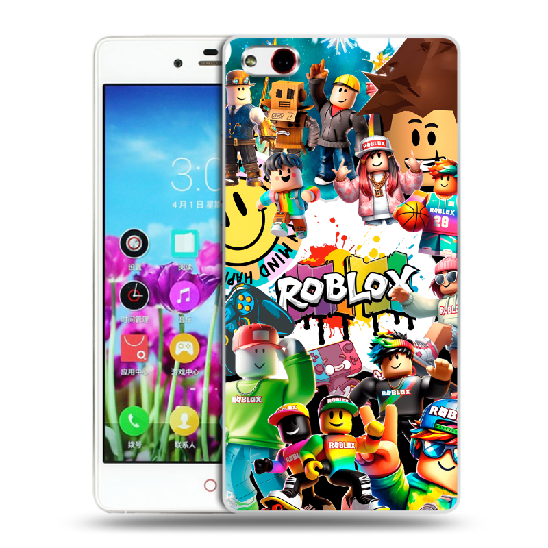 Силиконовый чехол на ZTE Nubia Z9 Max с принтом Roblox Роблокс Силиконовый чехол на ZTE Nubia Z9 Max с принтом Roblox Роблокс