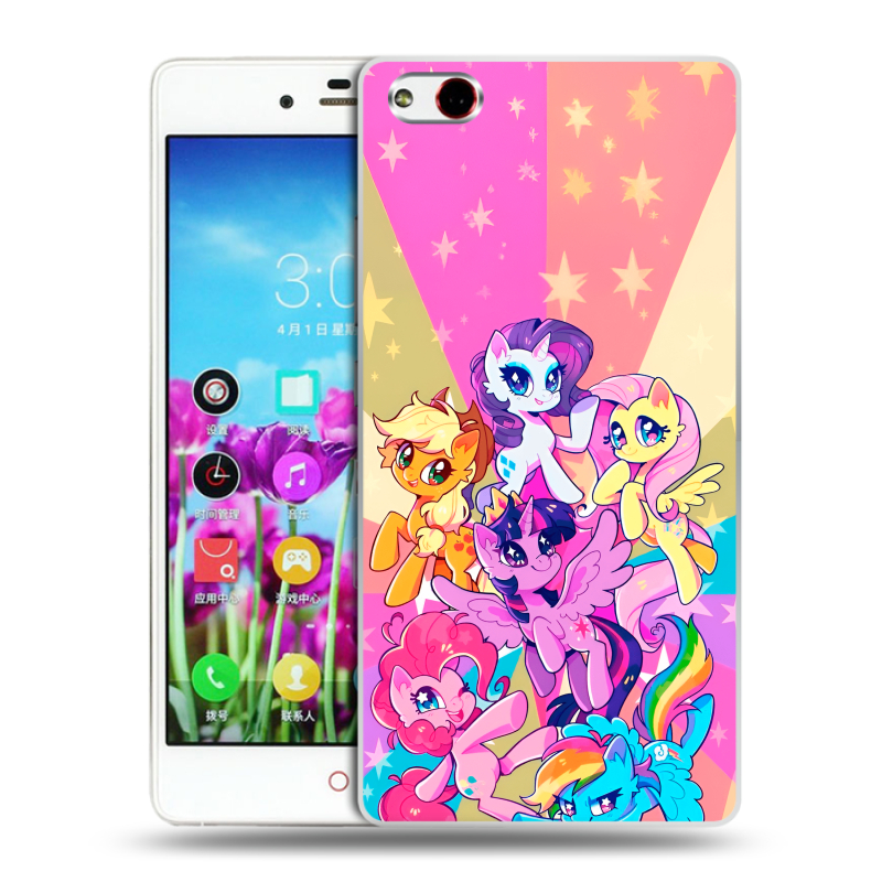 Силиконовый чехол на ZTE Nubia Z9 Max с принтом My little pony Дружба чудо Силиконовый чехол на ZTE Nubia Z9 Max с принтом My little pony Дружба чудо