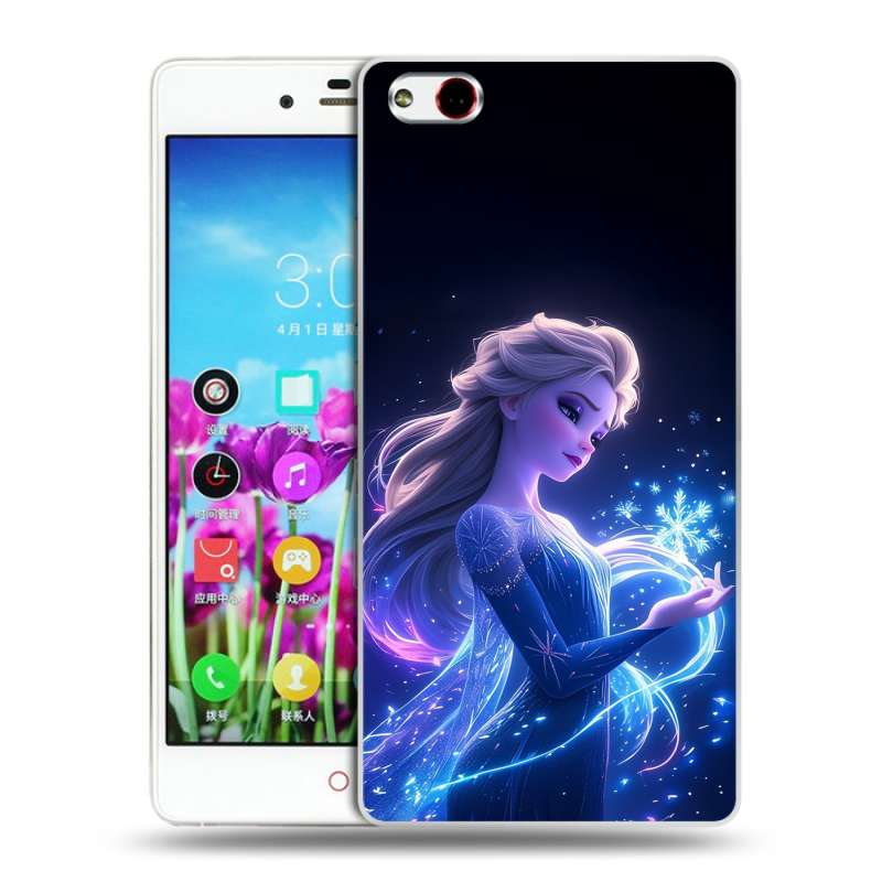Силиконовый чехол на ZTE Nubia Z9 Max с принтом Холодное сердце Frozen Силиконовый чехол на ZTE Nubia Z9 Max с принтом Холодное сердце Frozen