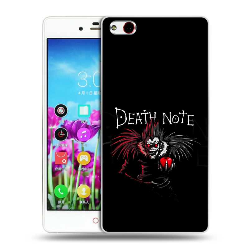 Силиконовый чехол на ZTE Nubia Z9 Max с принтом Death note Тетрадь смерти Силиконовый чехол на ZTE Nubia Z9 Max с принтом Death note Тетрадь смерти