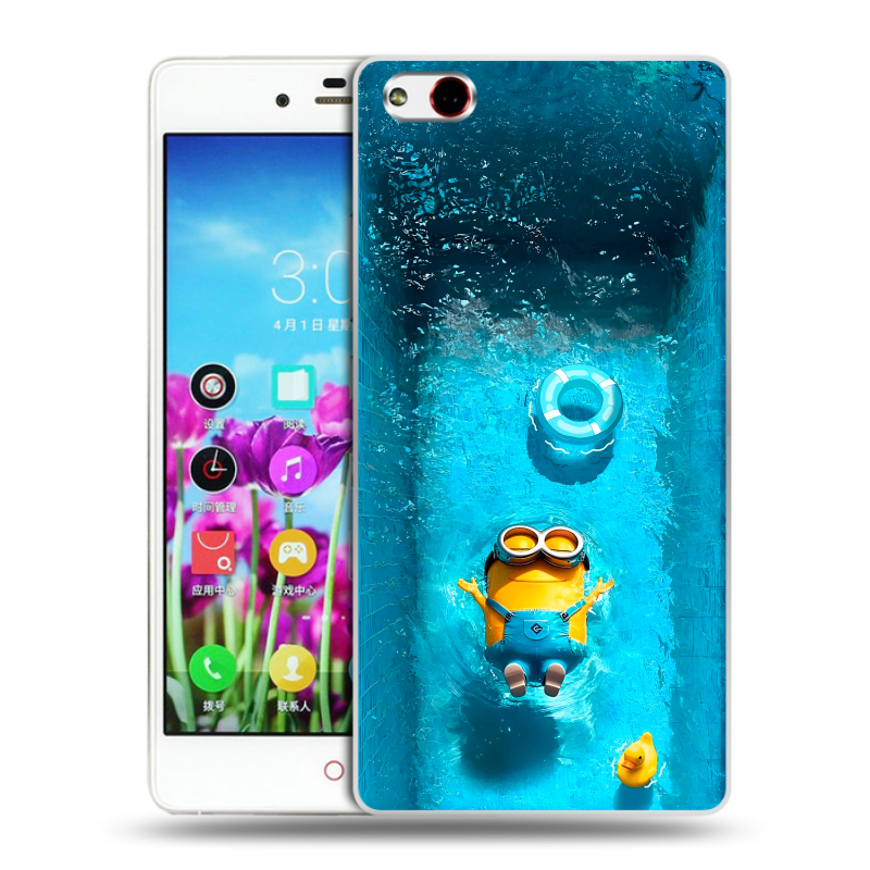 Силиконовый чехол на ZTE Nubia Z9 Max с принтом Миньоны Силиконовый чехол на ZTE Nubia Z9 Max с принтом Миньоны