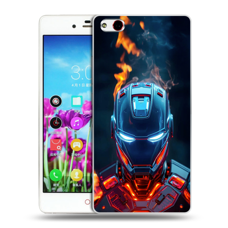 Пластиковый чехол на ZTE Nubia Z9 Max с принтом IronMan Железный человек Пластиковый чехол на ZTE Nubia Z9 Max с принтом IronMan Железный человек