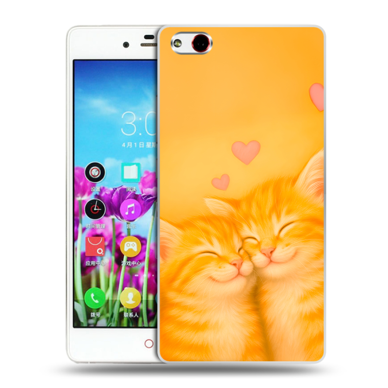 Пластиковый чехол на ZTE Nubia Z9 Max с принтом Милые котята Пластиковый чехол на ZTE Nubia Z9 Max с принтом Милые котята