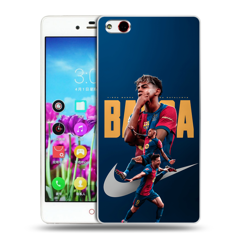 Пластиковый чехол на ZTE Nubia Z9 Max с принтом Барселона Barca Yamal Пластиковый чехол на ZTE Nubia Z9 Max с принтом Барселона Barca Yamal