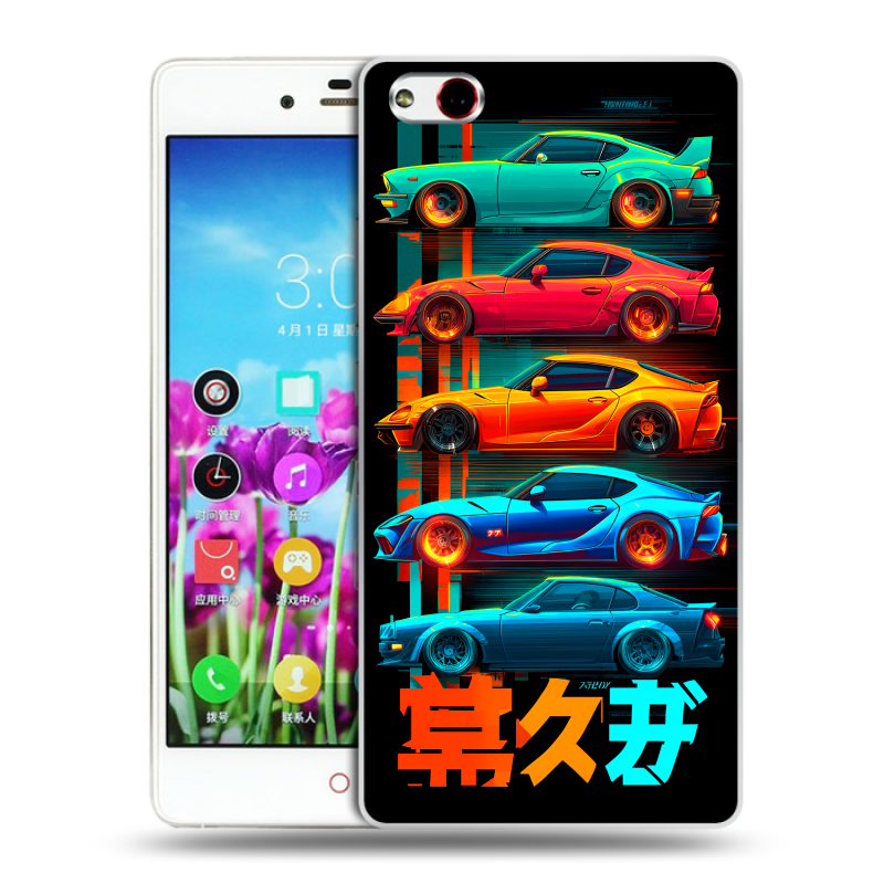 Пластиковый чехол на ZTE Nubia Z9 Max с принтом машины тачки Пластиковый чехол на ZTE Nubia Z9 Max с принтом машины тачки