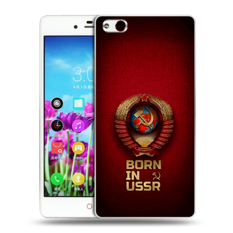 Пластиковый чехол на ZTE Nubia Z9 Max с принтом Флаг Герб СССР Пластиковый чехол на ZTE Nubia Z9 Max с принтом Флаг Герб СССР