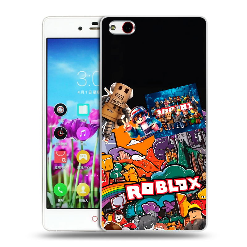 Силиконовый чехол на ZTE Nubia Z9 Max с принтом Roblox Роблокс Силиконовый чехол на ZTE Nubia Z9 Max с принтом Roblox Роблокс