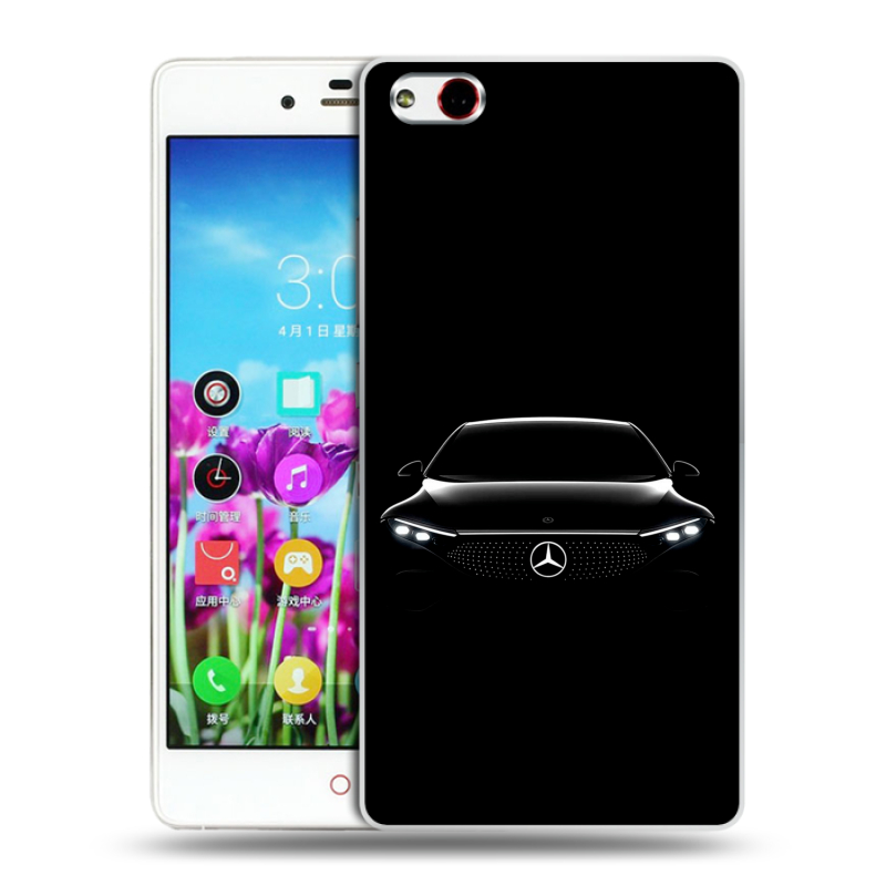 Силиконовый чехол на ZTE Nubia Z9 Max с принтом Mercedes Мерседес Силиконовый чехол на ZTE Nubia Z9 Max с принтом Mercedes Мерседес