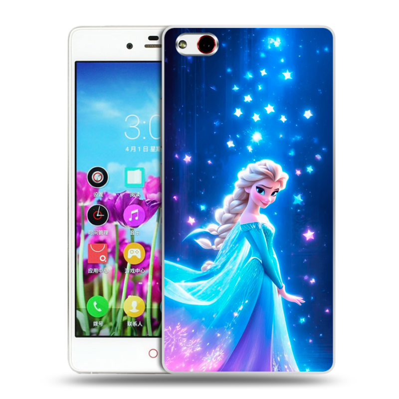 Силиконовый чехол на ZTE Nubia Z9 Max с принтом Холодное сердце Frozen Силиконовый чехол на ZTE Nubia Z9 Max с принтом Холодное сердце Frozen