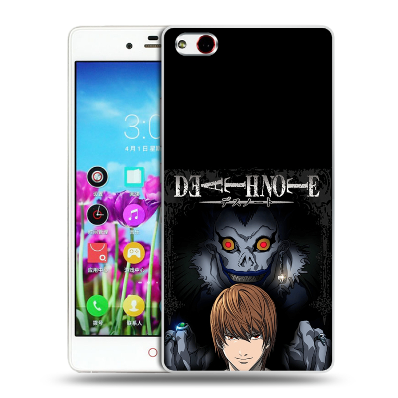 Силиконовый чехол на ZTE Nubia Z9 Max с принтом Death note Тетрадь смерти Силиконовый чехол на ZTE Nubia Z9 Max с принтом Death note Тетрадь смерти