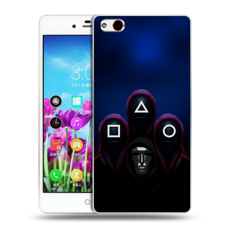 Силиконовый чехол на ZTE Nubia Z9 Max с принтом Игра Кальмара Силиконовый чехол на ZTE Nubia Z9 Max с принтом Игра Кальмара