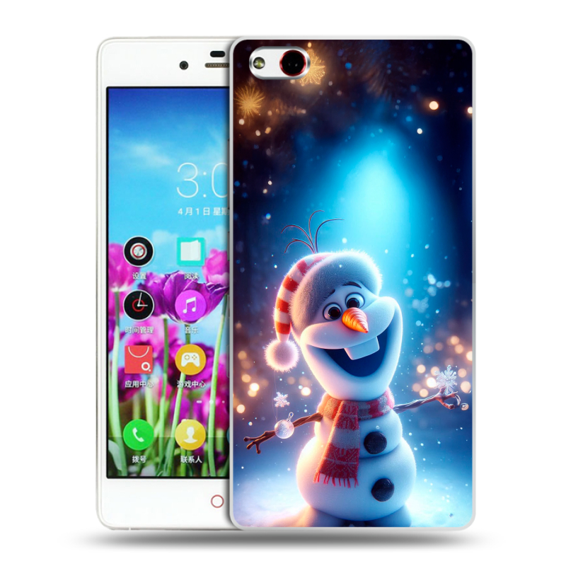 Пластиковый чехол на ZTE Nubia Z9 Max с принтом Новый год Пластиковый чехол на ZTE Nubia Z9 Max с принтом Новый год