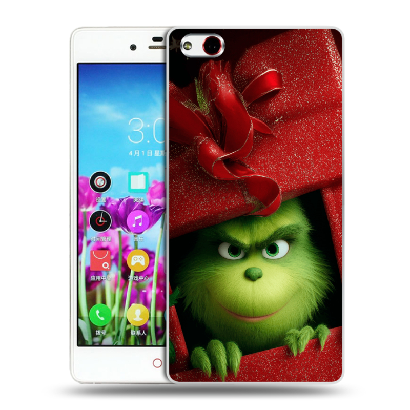 Силиконовый чехол на ZTE Nubia Z9 Max с принтом Новый год Силиконовый чехол на ZTE Nubia Z9 Max с принтом Новый год