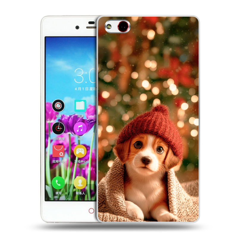 Пластиковый чехол на ZTE Nubia Z9 Max с принтом Новый год Пластиковый чехол на ZTE Nubia Z9 Max с принтом Новый год