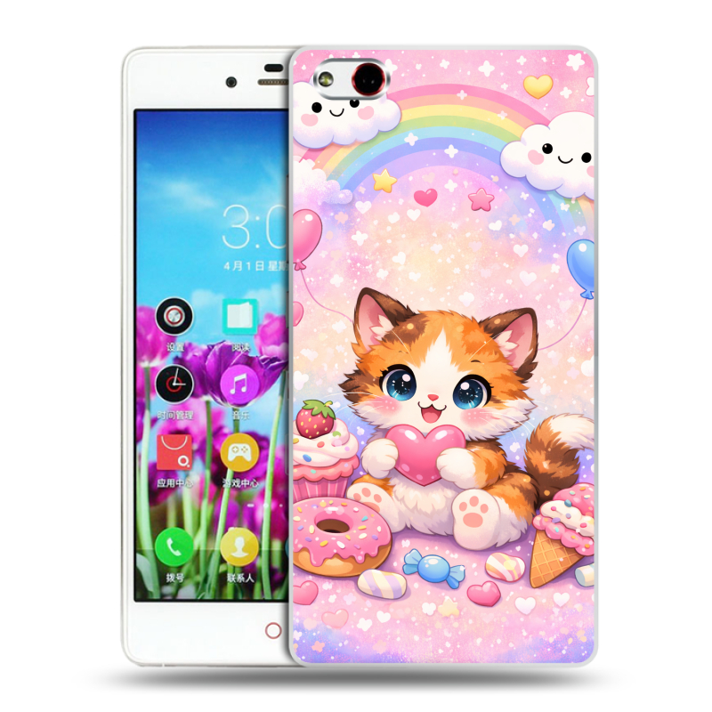 Силиконовый чехол на ZTE Nubia Z9 Max с принтом для девочек Силиконовый чехол на ZTE Nubia Z9 Max с принтом для девочек