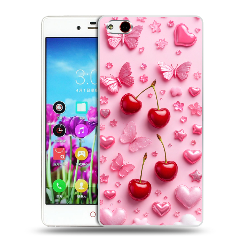 Силиконовый чехол на ZTE Nubia Z9 Max с принтом для девочек Силиконовый чехол на ZTE Nubia Z9 Max с принтом для девочек