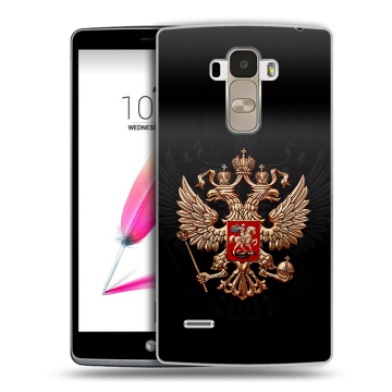 Силиконовый чехол на LG G4 Stylus с принтом Герб России