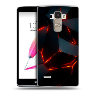 Силиконовый чехол на LG G4 Stylus с принтом Яркие абстракции