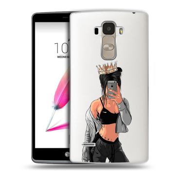 Силиконовый чехол на LG G4 Stylus с принтом Женские принты