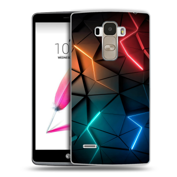 Силиконовый чехол на LG G4 Stylus с принтом Абстракция неон Силиконовый чехол на LG G4 Stylus с принтом Абстракция неон