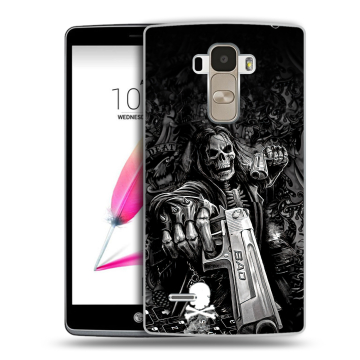 Силиконовый чехол на LG G4 Stylus с принтом Скелет