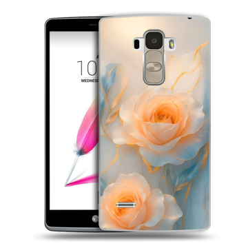 Силиконовый чехол на LG G4 Stylus с принтом Женский