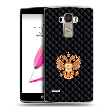 Силиконовый чехол на LG G4 Stylus с принтом Герб России принт