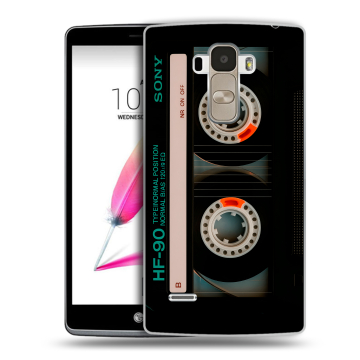 Силиконовый чехол на LG G4 Stylus с принтом Кассета