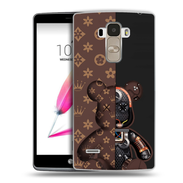 Силиконовый чехол на LG G4 Stylus с принтом Луи робот