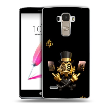 Силиконовый чехол на LG G4 Stylus с принтом Золотой скрудж макдак