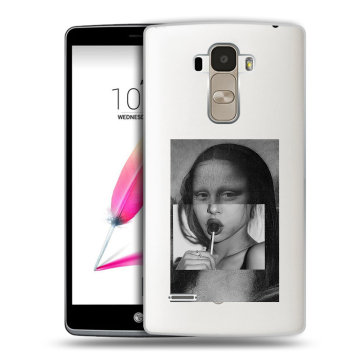 Силиконовый чехол на LG G4 Stylus с принтом Мона Лиза