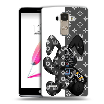 Силиконовый чехол на LG G4 Stylus с принтом Луи робот