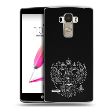 Силиконовый чехол на LG G4 Stylus с принтом Герб России